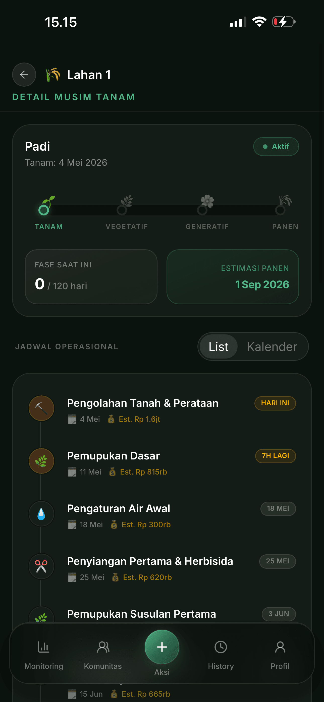 Screenshot Auto Musim Tanam